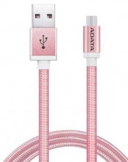 ADATA cable USB type-A , charge and sync data on Android, rose gold foto