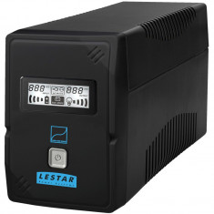Lestar UPS SIN-630E 600VA/360W Sinus LCD GF 4xIEC USB RJ 11 BLACK foto