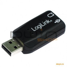 SB 5.1 USB, mic. 3.5mm jack, boxe 3.5mm jack, alimentare USB, Plug&amp;amp;Play, Logilink &amp;#039;UA0053&amp;#039; foto