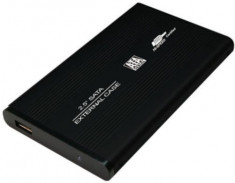 LOGILINK - Carcasa hard disc 2,5&amp;#039;&amp;#039; SATA HDD USB 2.0 Aluminiu negru foto