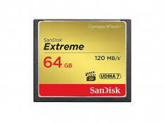 Card de memorie SanDisk Compact Flash Extreme, 64GB, 120MB/s foto