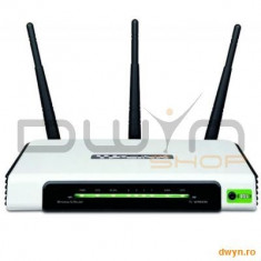 Router Wireless 4 Porturi 300Mbps, Atheros, 3T3R, 2.4GHz, 802.11n Draft 2.0, 802.11g/b, Built-in 4-p foto