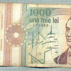 A1361 BANCNOTA-ROMANIA-1000 LEI-1991 -SERIA 0007 -EMINESCU -starea care se vede