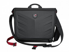 Geanta Notebook Asus 2-in-1 ROG Messenger, compatibila cu notebook pana la 15.6, culoare neagra, Dimensiuni: 44x105x36cm (LxWxH) foto