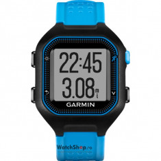 Smartwatch Garmin Forerunner 25 HRM cu banda, negru/albastru foto