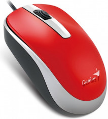 Genius optical wired mouse DX-120, Red foto