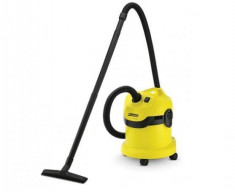 Aspirator multifunctional Karcher MV2, Aspirare umeda si uscata, 12 l, Furtun 1.9 m, 1000 W, Sac filtru din hartie, Galben/Negru foto