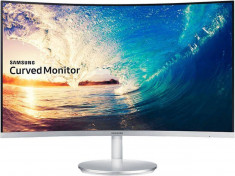 Monitor Samsung C27F591 27&amp;quot; LED, curbat, alb foto