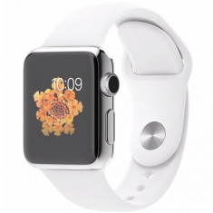 APPLE WATCH 38 MM CARCASA DIN OTEL INOXIDABIL SI CUREA SPORT ALBA MJ302LL foto