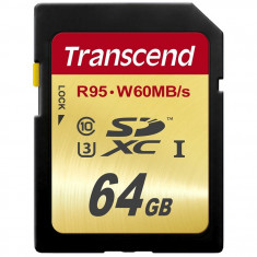 Card Transcend SDXC 64GB Class 10 UHS-I U3 W60 foto