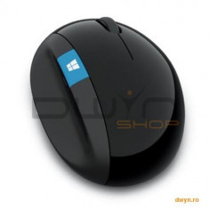 Mouse Microsoft Sculpt Ergonomic, Wireless, Win7/Win8, negru, L6V-00005 foto