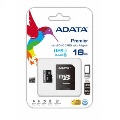 MicroSDHC Ultra-High Speed + adaptor SD, 16GB, scriere/citire aleatoriu: 1400 /100 (IOPs), ideal sm foto