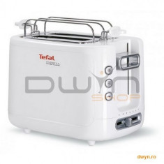 Prajitor de paine Tefal TT360131, putere: 850 W, 2 fante, 7 niveluri de rumenire, functie STOP, func foto
