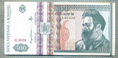 A1325 BANCNOTA-ROMANIA- 500 LEI-1992-SERIA 0026- BRANCUSI-starea care se vede foto