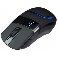 Mouse Zalman cu fir, optic, ZM-M501R, 4000dpi, 7 butoane, USB, senzor Avago A3050, dpi ajustabil, viteza 30IPS, ambidextru, negru foto