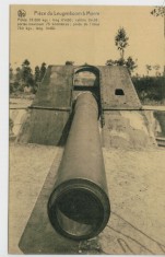 WW1 ARTILERIE TUN GREUTATE 75.500Kg,17.5m LUNGIME LEUGENBOOOM BELGIA foto