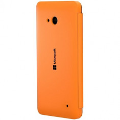 Husa tip &amp;quot;Flip Shell&amp;quot;, Lumia 640, buzunar interior pentru carte de credit, finisaj mat, inlocuieste capacul spate, Orange foto