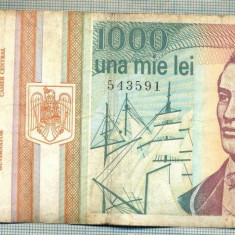 A1375 BANCNOTA-ROMANIA-1000 LEI-1993 -SERIA 0004 -EMINESCU -starea care se vede