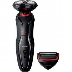 Aparat de barbierit Philips Click And Style S728/17, 2 in 1, Fara fir, 40 minute, Negru/Rosu foto