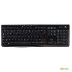 Tastatura Logitech &amp;#039;K270&amp;#039; Wireless Keyboard, USB, black &amp;#039;920-003738&amp;#039; foto