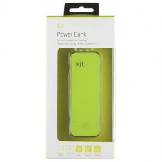 Baterie externa Kit Universal Power Bank PWR4500GN, Capacitate 4500 mAh, Micro SD Reader integrat, Verde foto