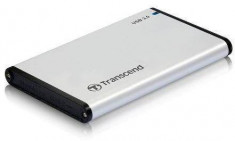 Carcasa HDD Transcend StoreJet 25S3 2,5&amp;amp;quot; USB 3.0, argintiu (TS0GSJ25S3) foto