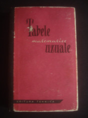 TABELE MATEMATICE UZUALE 1968 foto