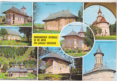 bnk cp Monumente istorice si de arta din Jud Suceava - necirculata foto
