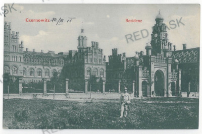 3572 - CERNAUTI, Bucovina, Metropolitan Residence - old postcard - unused foto
