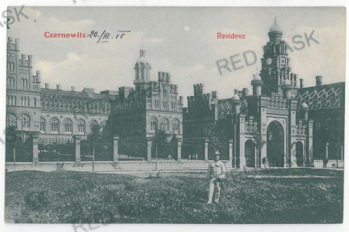 3572 - CERNAUTI, Bucovina, Metropolitan Residence - old postcard - unused