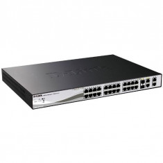 D-Link Smart Switch 24 porturi Fast Ethernet PoE/PoE+ foto