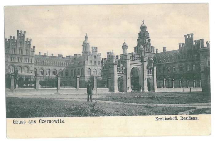 3579 - CERNAUTI, Bucovina, Metropolitan Residence - old postcard - unused