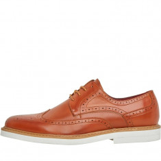 Pantofi Originali Barbati Fluid Mens Brogue Shoes Tan foto