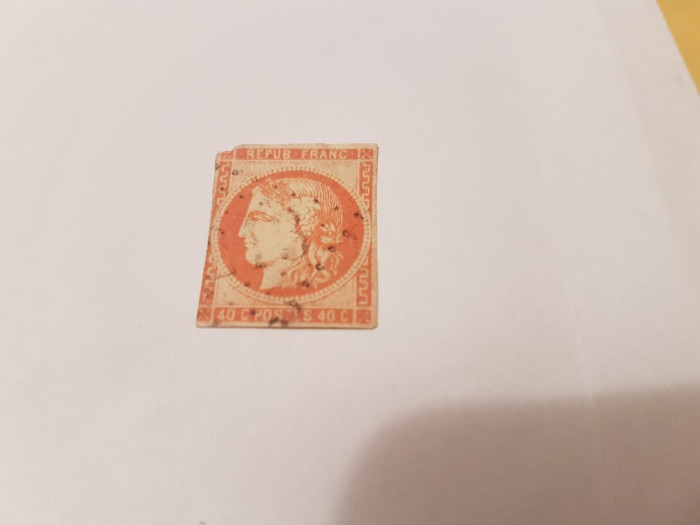 franta/ceres 1870 / v. 40c stampilata