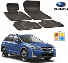 Set covorase auto Hitech din cauciuc Subaru XV 2012-2016 foto