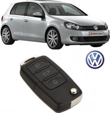 Carcasa Cheie Vw Golf 6 2009-2014 cu 3 butoane foto