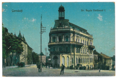 3564 - CERNAUTI, Bucovina, street Ferdinand - old postcard - unused foto