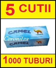 Tuburi tigari CAMEL ALBASTRU CU CARBON - 1000 tuburi tigari / filtre tigari foto