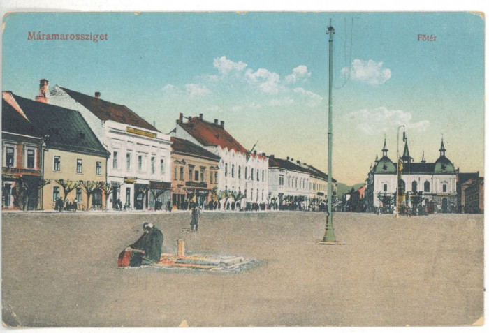 2033 - SIGHET, Maramures, Market - old postcard - used - 1916