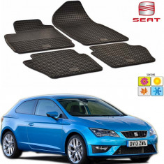 Set covorase auto Hitech din cauciuc Seat Leon 2012-2016 foto