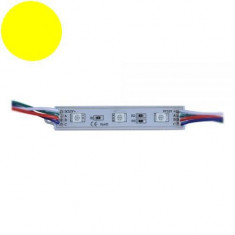 Modul 3 SMD 5050 12V lumina galbena foto