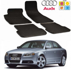 Set covorase auto Hitech din cauciuc pentru Audi A4 B7 2004-2007 Sedan/Combi foto