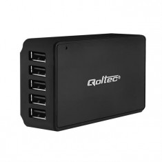 Qoltec 5 port USB Charger | 5 x USB | max 8A foto