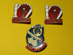 Lot 3 insigne - &amp;quot;Tot Inainte&amp;quot; foto