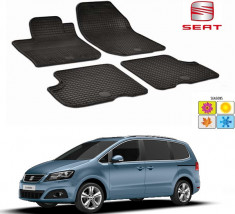 Set covorase auto Hitech din cauciuc Seat Alhambra 2010-2016 foto