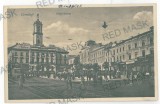 3569 - CERNAUTI, Bucovina, Market Unirii - old postcard - unused, Necirculata, Printata