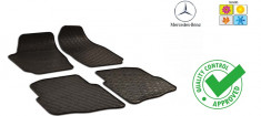 Set covorase auto Hitech din cauciuc pentru Mercedes-Benz C class W203 2000-2007 foto