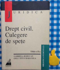 Drept civil Culegere de spete Gabriela Raducan Gelu Titus Maravela Ed II 2002 foto