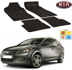 Set covorase auto Hitech din cauciuc Kia Cee&amp;#039;d 2006-2012 combi/hatchback/hatchback foto