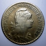 7.233 PORTUGALIA 1 ESCUDO 1927, Europa, Cupru-Nichel